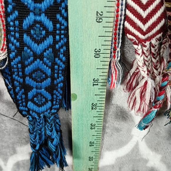 Zara Woman Open Front Jacket Medium Tribal Kimono Cardigan Fringe - Picture 8 of 13